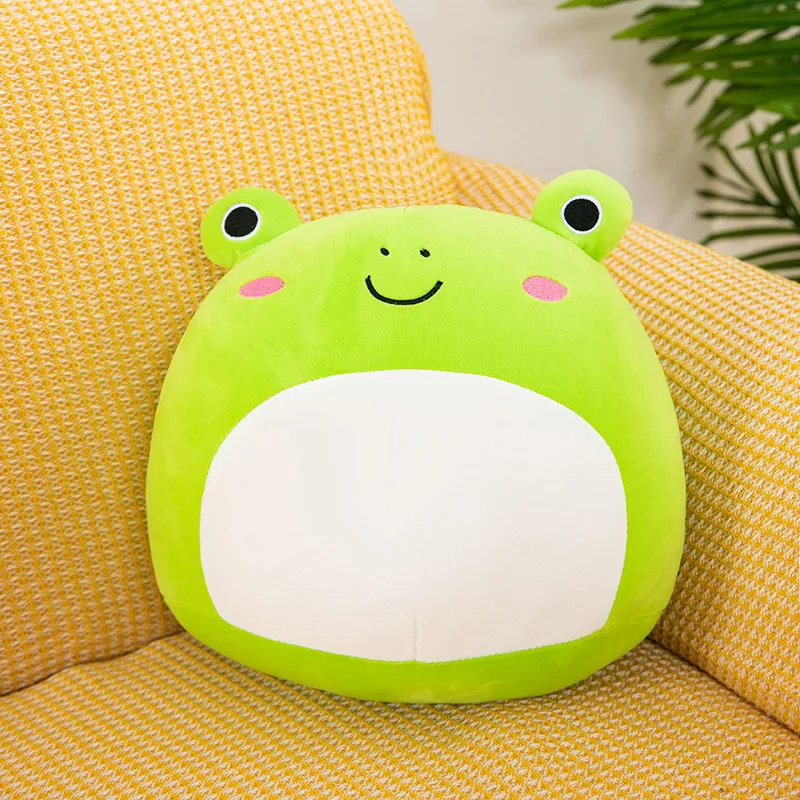 Almofada de pelúcia macia com animais de desenho animado fofos. Perfeita para abraçar, decorar e dar um toque divertido ao quarto das crianças. — foto 17