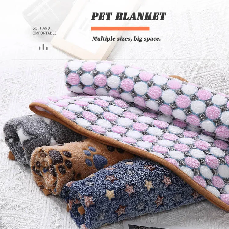 Title 4, Soft And Fluffy Pet Dog Blanket Cute Star Print...