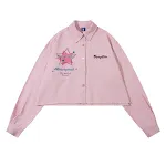 Niche Personality Five-pointed Star Embroidered Long-sleeved Shirt. Stand out with this unique design, offering comfort, — photo 8