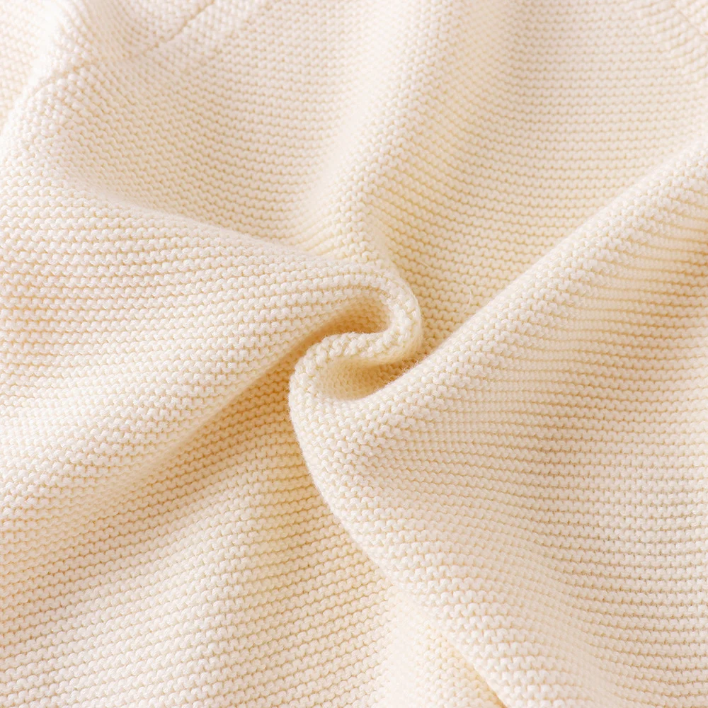 Maglione per bambini in filato di cotone, girocollo e ricamo, morbido e confortevole, ideale per neonati caldi e adorabili. — foto 6