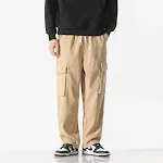 Men's Loose Straight Leg Corduroy Workwear Trousers. Comfortable and stylish casual pants for men. Perfect for work or l — photo 4