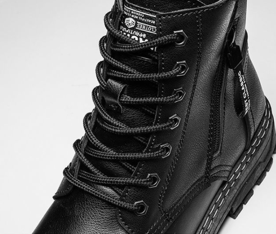 Title 3, Mens Casual Leather Boots Increase Leather Shoes
