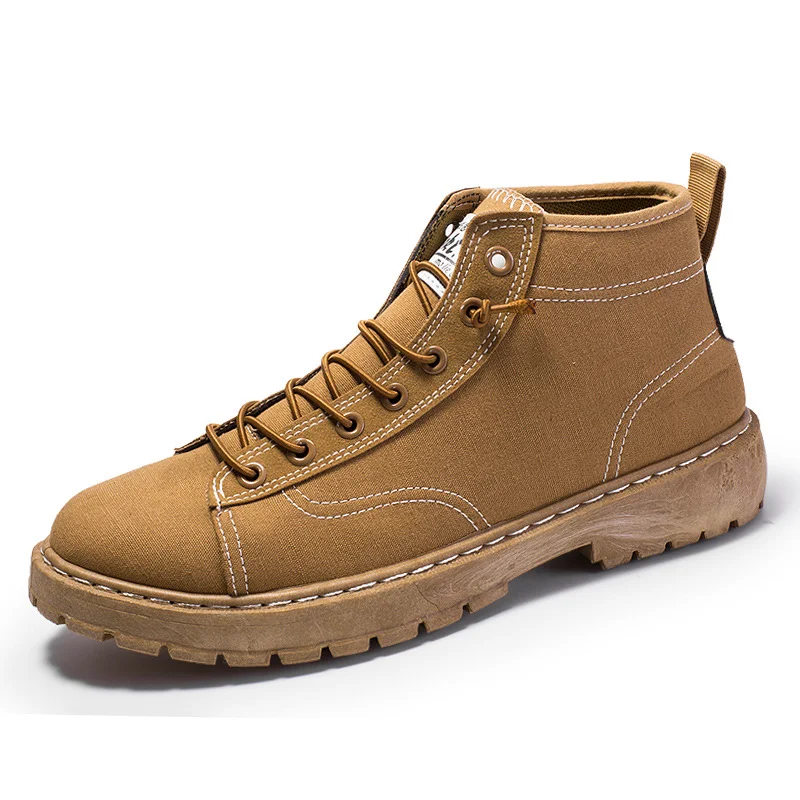 Men's British Style Casual High Top Martin Boots Comfortable and stylish footwear for a casual, everyday look. Perfect f — photo 2