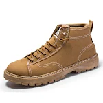 Men's British Style Casual High Top Martin Boots Comfortable and stylish footwear for a casual, everyday look. Perfect f — photo 2