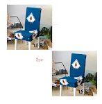 2pc Blue feather
