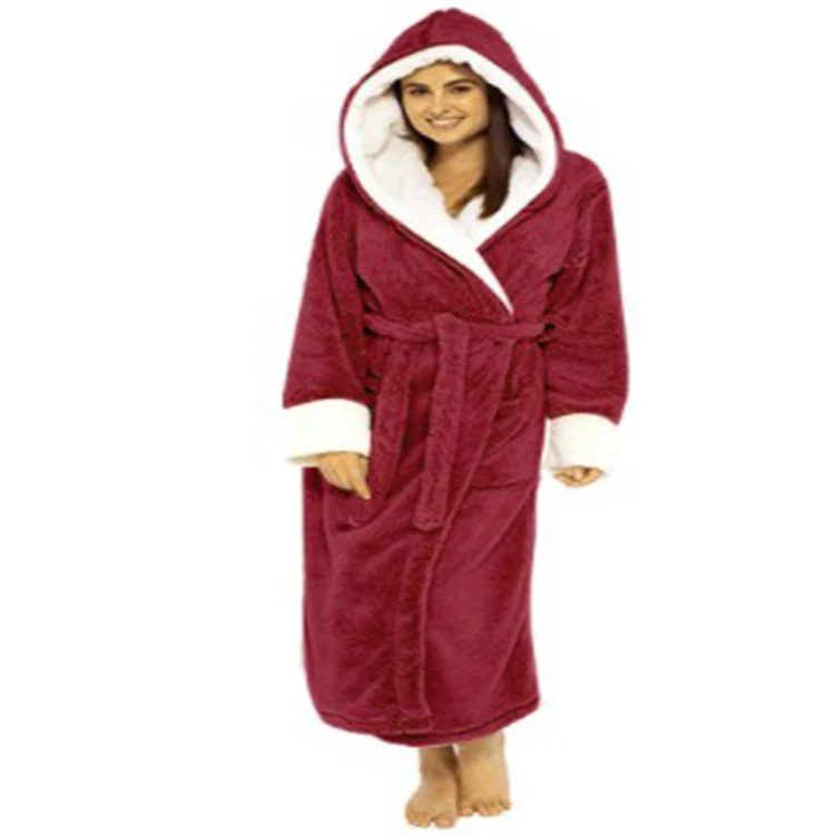 Title 4, Womens Long Bathrobes Night Gowns