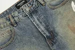 Yellow Mud Dyed Ripped Jeans For Men — photo 18