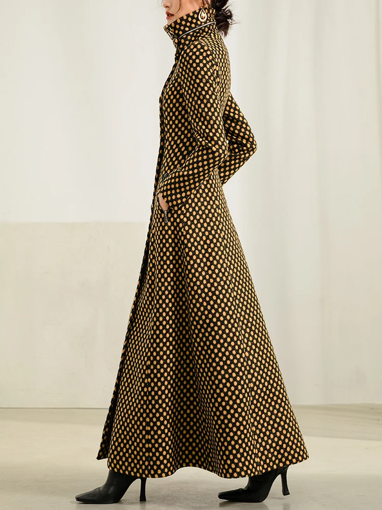 Mid-length all-match high-end women's woolen coat, stylish and versatile, perfect for any occasion, elegant and warm, es — photo 4