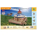 Quebra-cabeça 3D de madeira grande para crianças. Montagem divertida, estimula habilidades e criatividade, aprendizado interativo e educativo. — foto 3