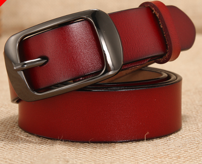 Cinto feminino versátil, couro bovino genuíno com fivela de pino. Perfeito para combinar com qualquer roupa. Dropshipping disponível. Compre agora! — foto 7