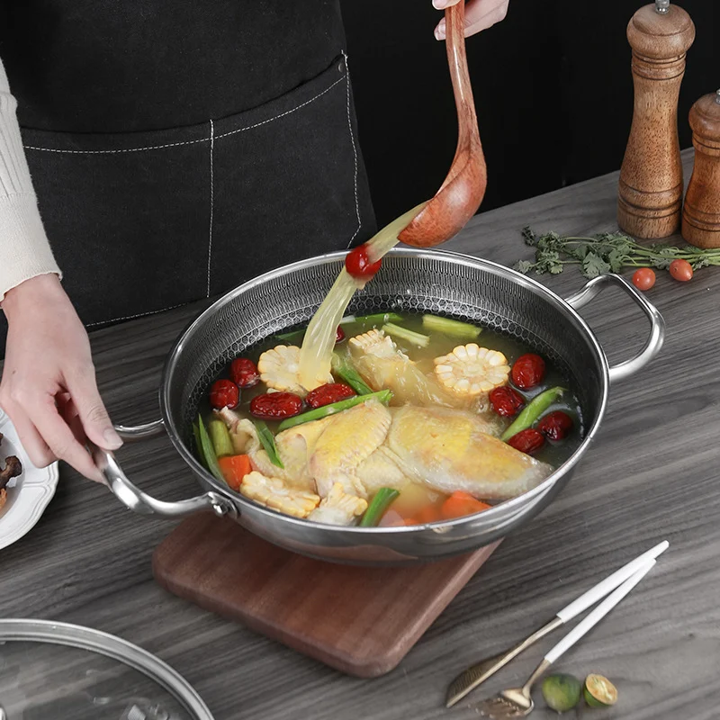 Double-sided Honeycomb Screen Frying Pan Non-stick for Induction & Gas Stoves Universal. Multi-purpose for easy cooking — photo 6