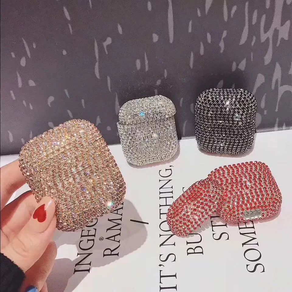 Title 1, Rhinestone Bluetooth Headset Protective Shell A...