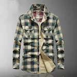 Camicia a quadri a maniche lunghe da uomo — foto 1