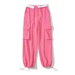Hot Girl Loose Waist Gerade Casual Hose für Damen. Bequeme, lockere Passform mit geradem Bein für einen lässigen Style. — foto 5