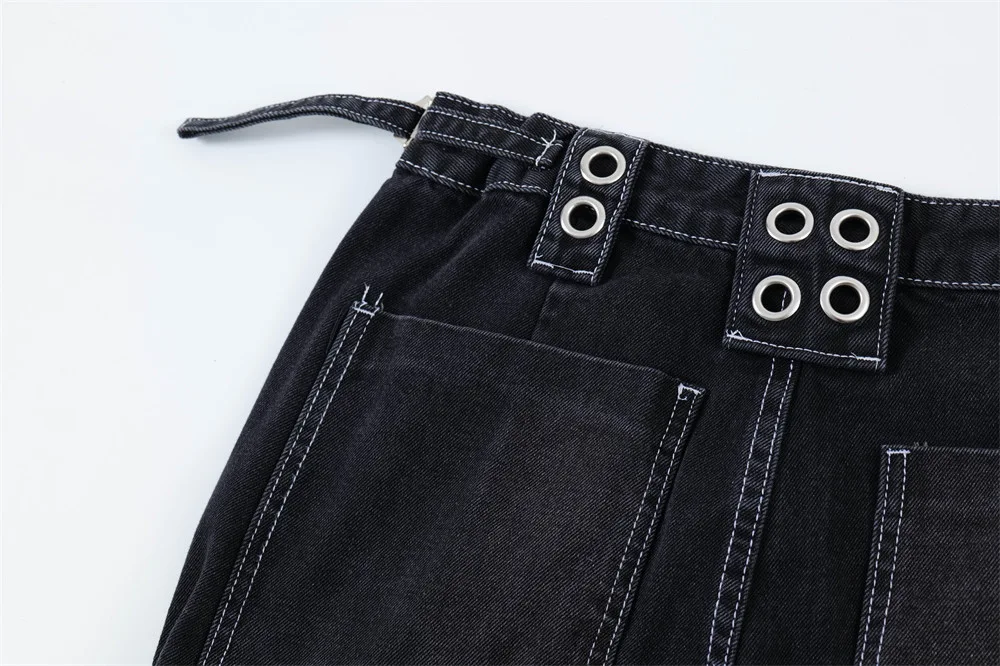 Title 18, Jeans Cargo Punk Rock Uomo Pantaloni Fashion co...