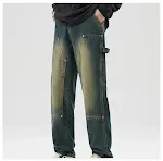 Vintage Logging Cargo Jeans Men Durable and comfortable work pants, perfect for outdoor activities and tough jobs. Class — photo 3