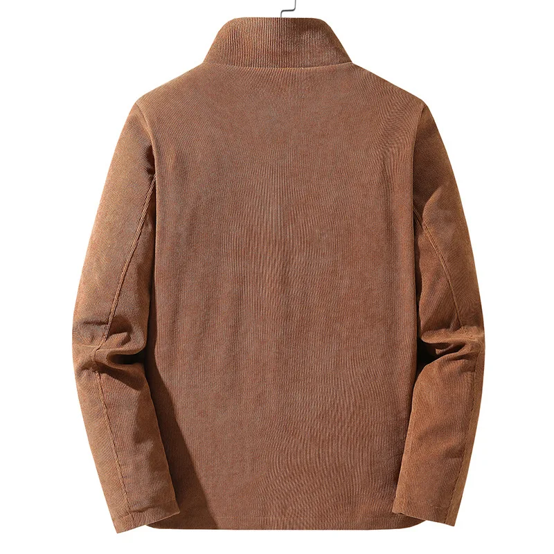 Title 11, Casaco Corduroy Estilo Coreano Grosso Quente Ac...