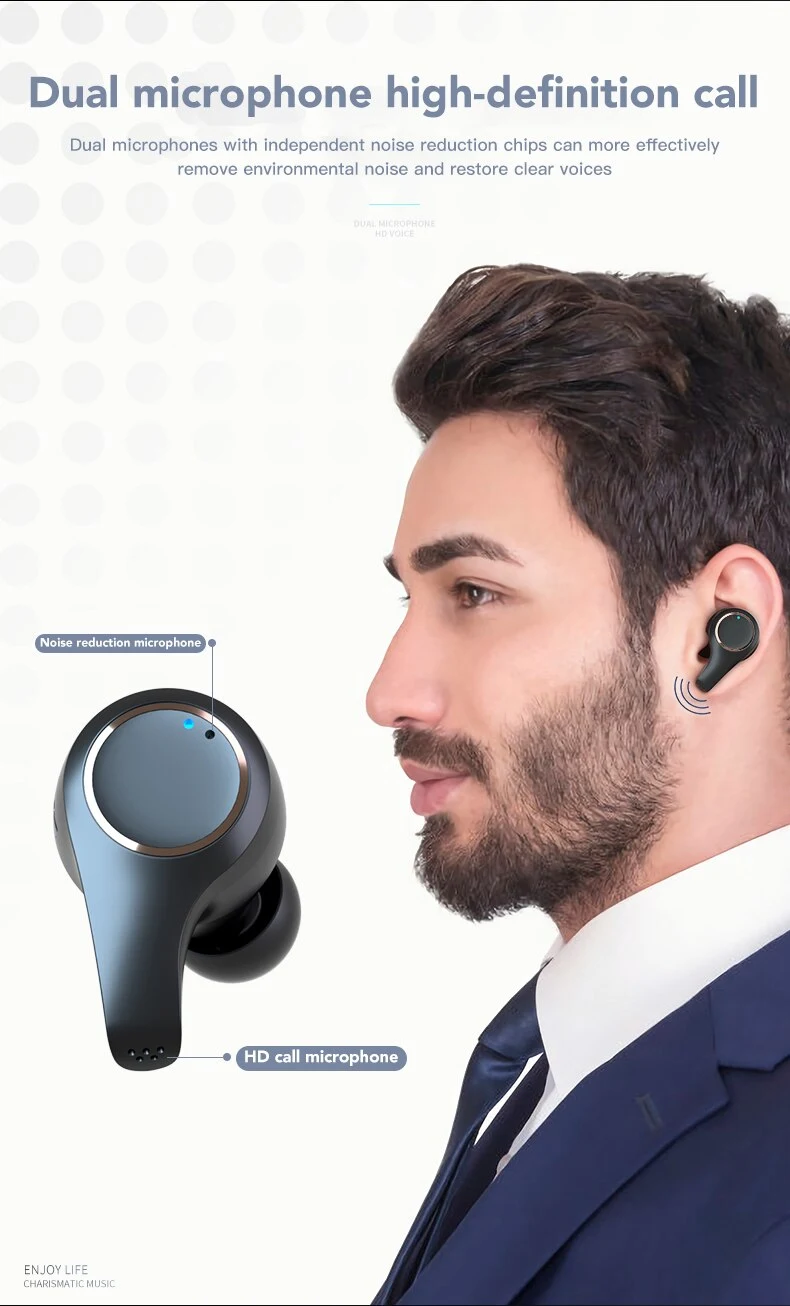 Title 5, ANC Active Noise Cancelling Bluetooth Headset. ...