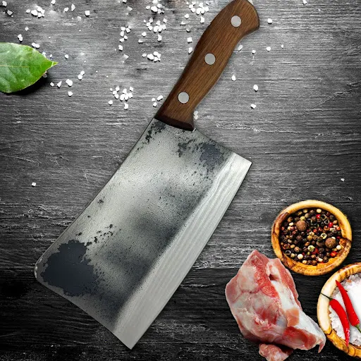 Title 2, Retro Thickened Bone Cutting Knife for Commerci...