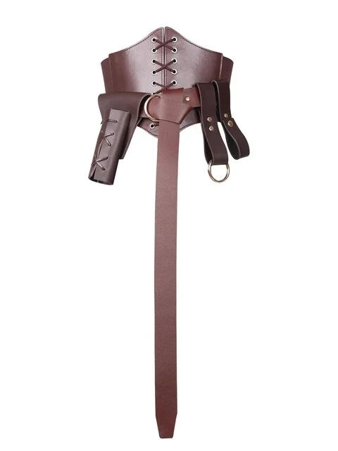 Retro Wide Belt Knight Armor Viking Costume Props — photo 5