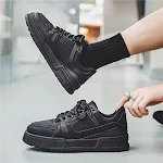 Black American Retro Platform Sports Board Shoes for style and comfort. These shoes provide a unique retro design and al — photo 8
