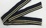 Army green with gold thread