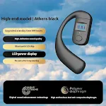 Cuffie Bluetooth wireless sportive con archetto auricolare, conduzione aerea e ossea, batteria a lunghissima durata, ideali per la corsa. — foto 8
