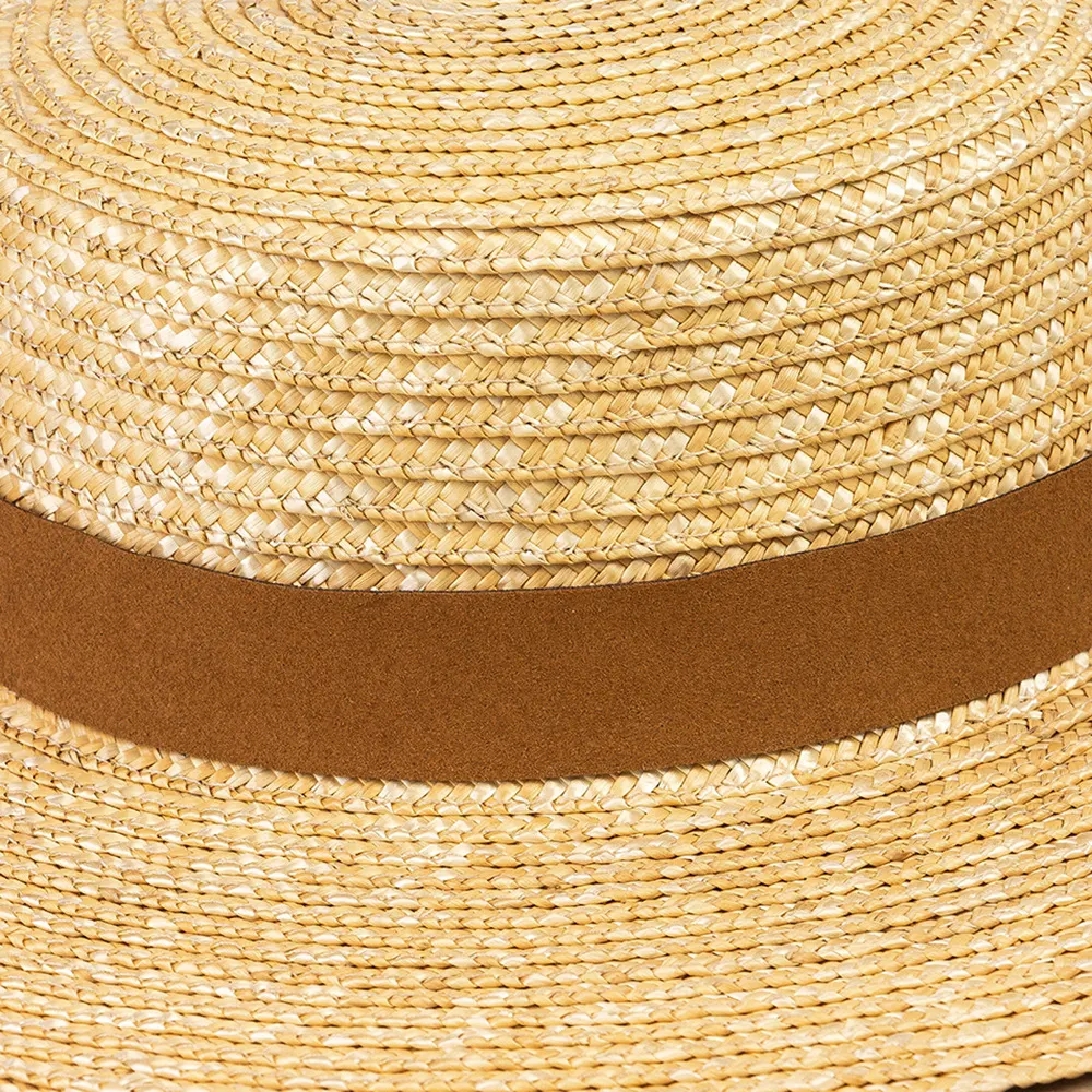 Title 4, Fashionable Retro Leather Straw Hat