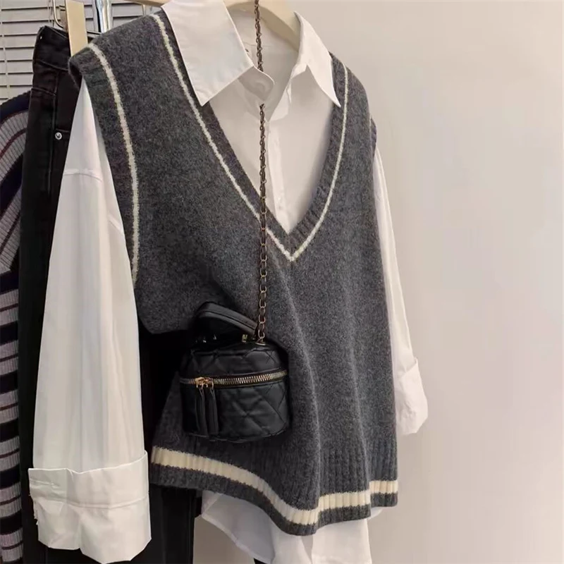 Title 7, Womens All-match Sweater Soft Glutinous Vest W...