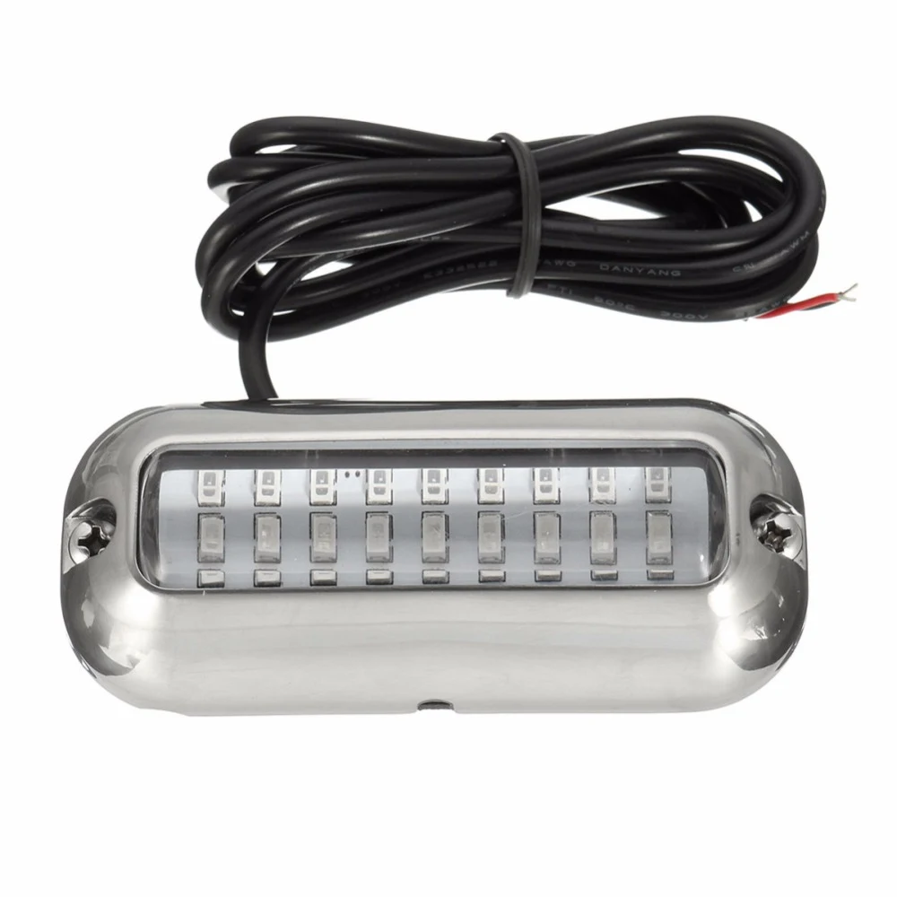 Title 1, 12V 27 LED Marine Stainless Steel Lamp. Durable...