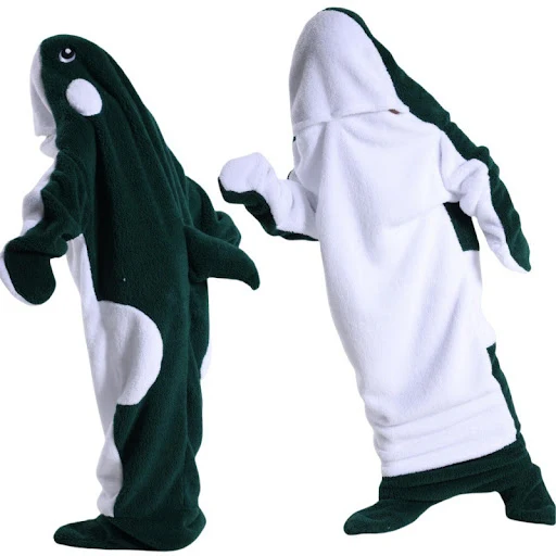 Title 21, Dolphin Shark Blanket Soft Hooded Sleeping Bag
