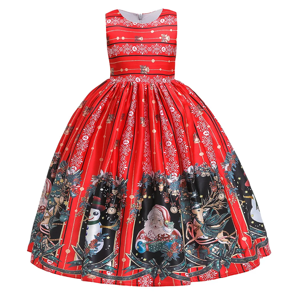 Title 13, Vestido longo com estampa do Papai Noel, ideal ...