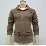 Ox Head Jacquard Weave Zip Knitted Sweater Coat for warmth and style. Comfortable, versatile, and perfect for layering i — photo 4