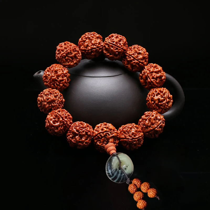 Pulseira Vajra Bodhi Joias Wenwan, ideal para meditação e bem-estar. Proporciona equilíbrio espiritual e proteção. Presente perfeito. — foto 9