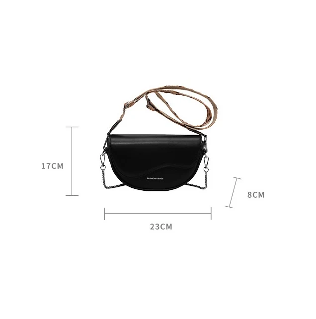 Bolsa transversal retrô de corrente de alta qualidade e fácil combinação, ideal para looks diversos, moderna e elegante, perfeita para o dia a dia. — foto 2