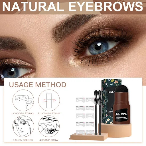 Title 10, Eyebrow Print Suit for Hairline, Waterproof, Sw...