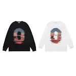 Moletom solto estampado Reflexão do Pôr do Sol para homens, estilo casual e confortável, perfeito para um visual descontraído e moderno. — foto 3