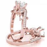 Anel de noivado Princess Princess de moda europeia e americana. Celebre seu amor com este anel elegante e sofisticado. — foto 4
