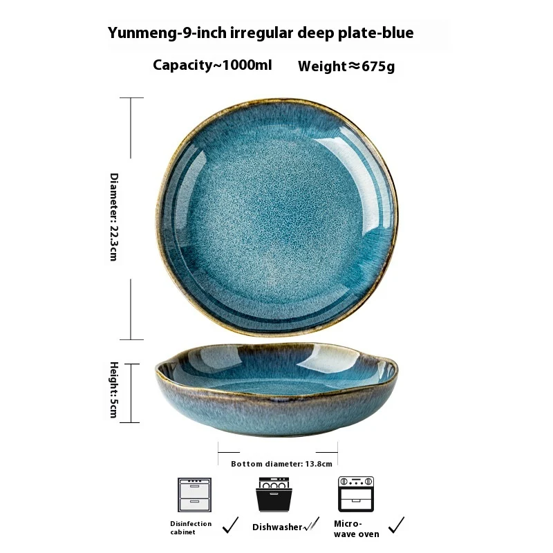 Good-looking Irregular Ceramic Bowl for Household Use. Enhance your dining experience with this stylish and unique ceram — photo 4