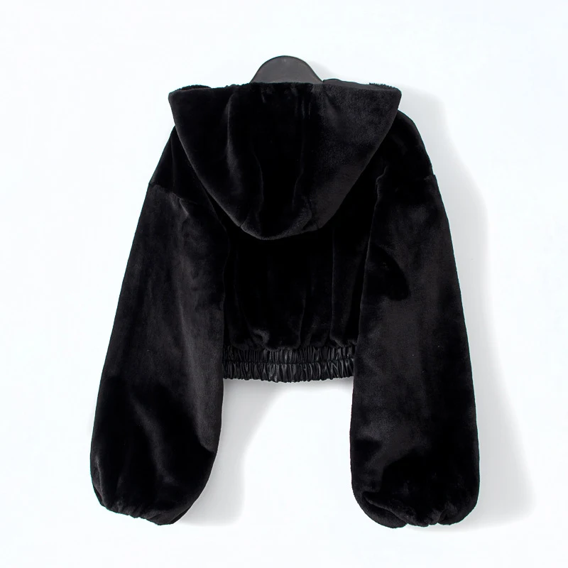 Title 11, Womens New Street Short High Waist Wool Hooded...