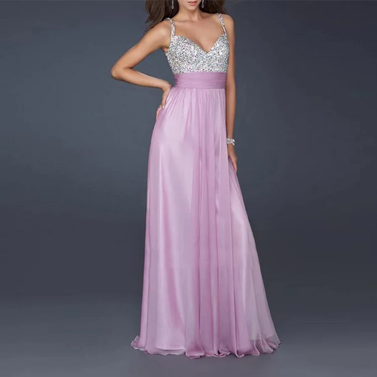 Europese en Amerikaanse Multicolor Dames Jurk voor Banketten Perfect voor Feesten en Evenementen Elegante Uitstraling en Stijlvol Design — foto 2