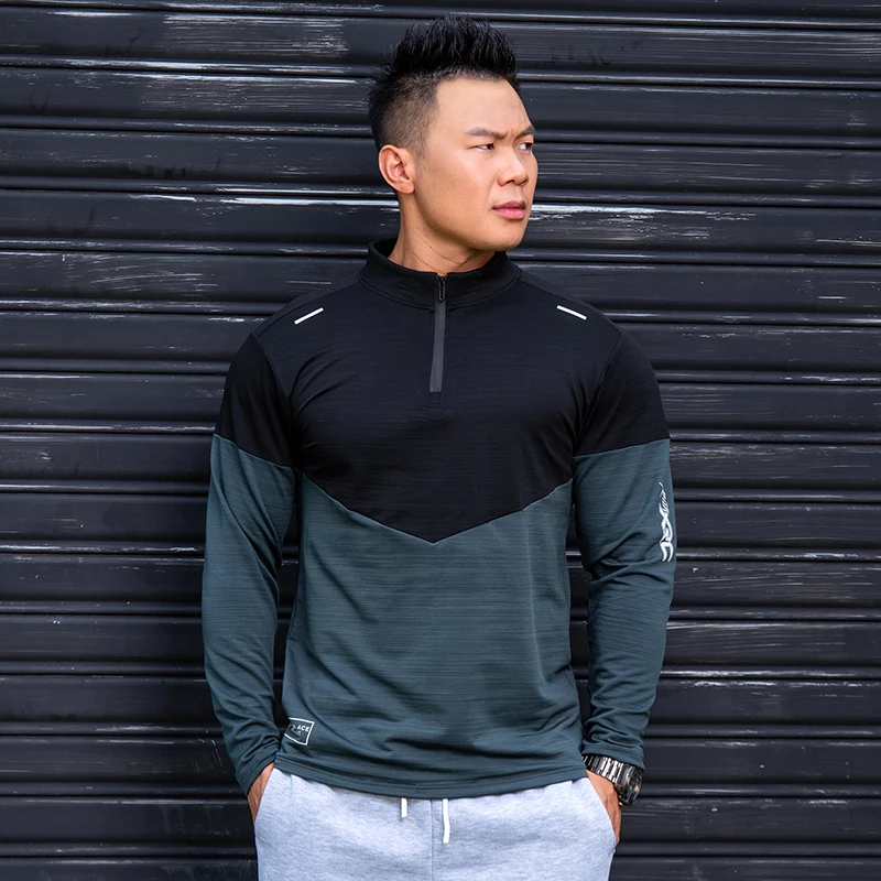 Men's Fitness Long Sleeve Running T-shirt Jersey Eportswear. Perfect for running and training, breathable, comfortable, — photo 6