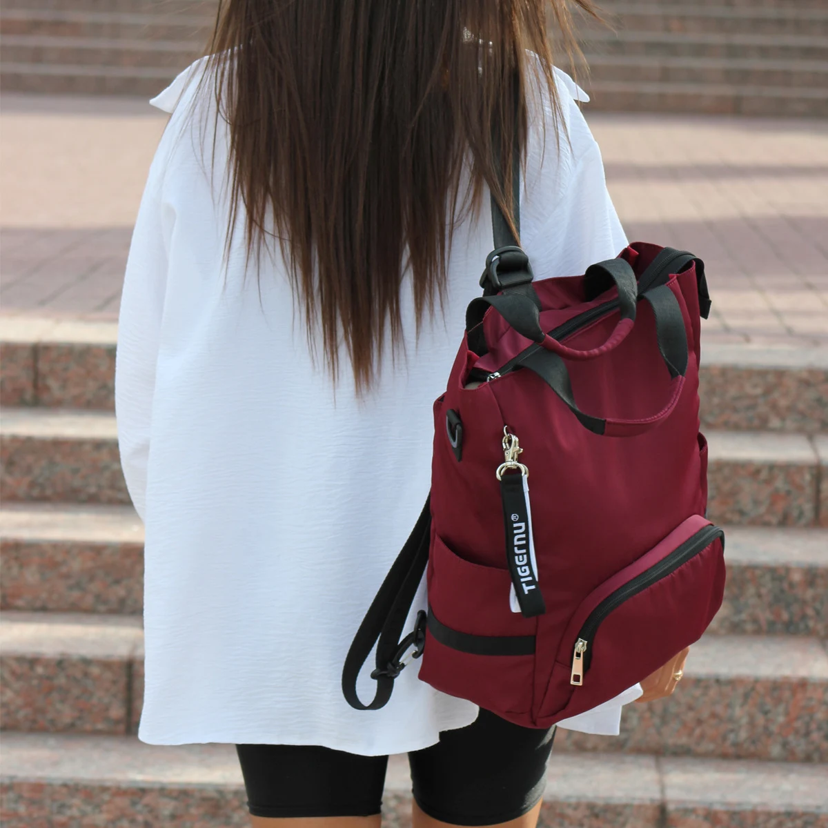 Bolsa feminina colorida estilo doce, estilo universitário fresco, bolsa transversal casual para meninas. Leve e estilosa! — foto 6