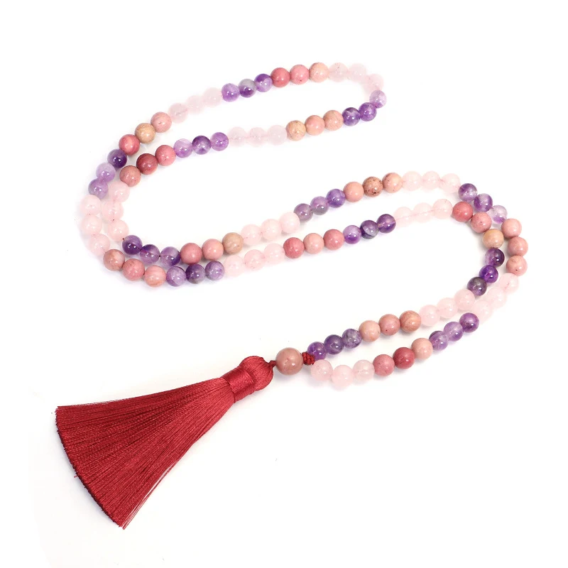 Title 6, Conjunto de collar y pulsera con borlas largas ...
