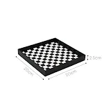 Black square plate