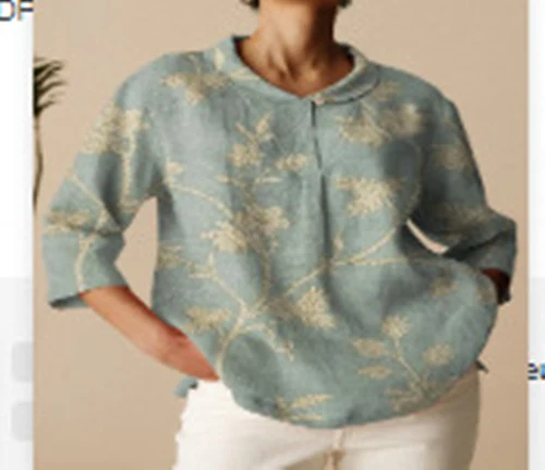 Elegant women's lapel short sleeve shirt designed for both formal and casual occasions, offering a sophisticated and com — photo 2