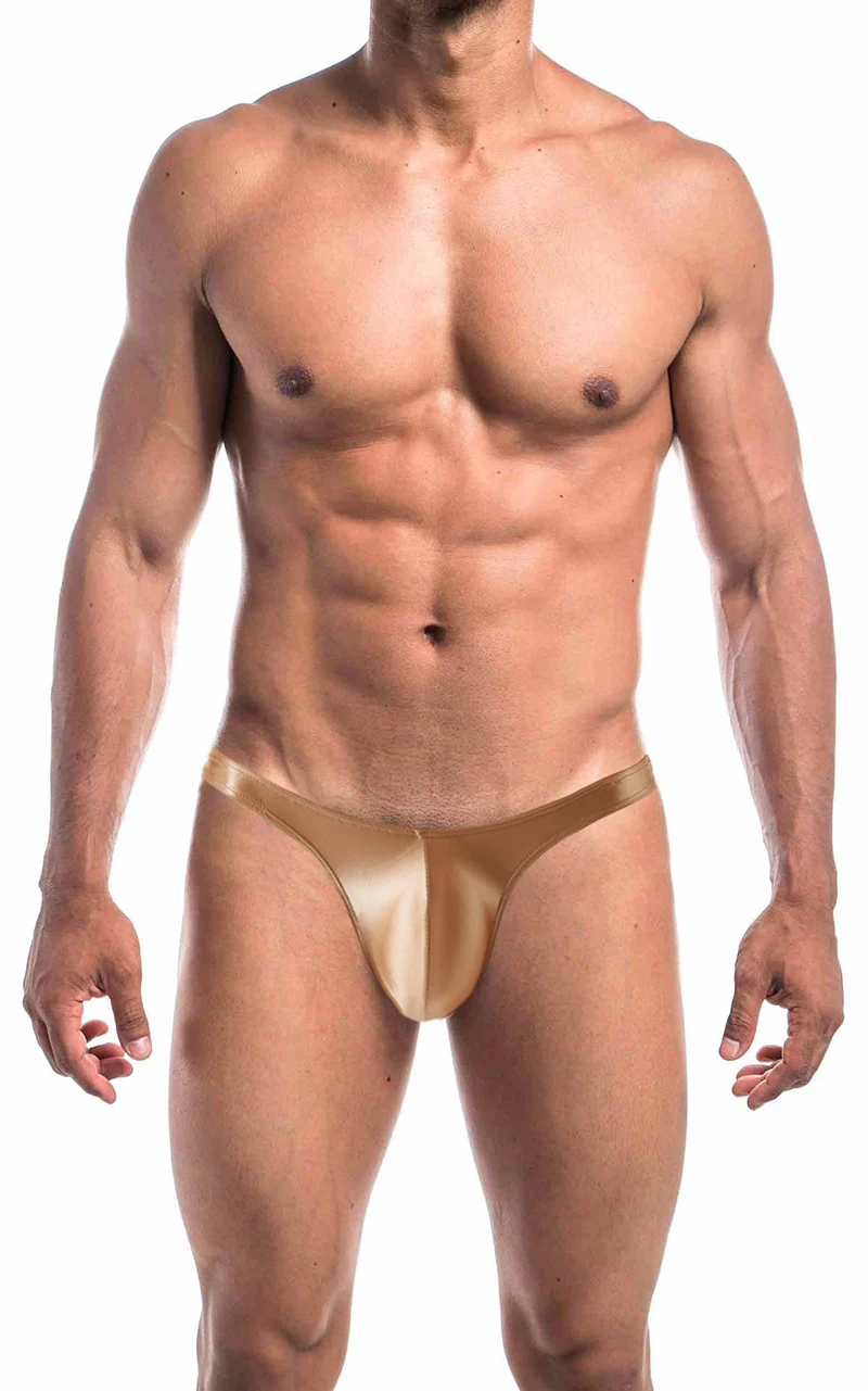 Perizoma hipster da uomo trasparente, lucido, sexy, a T, setoso. Goditi comfort e stile, per un look audace e sensuale. — foto 7