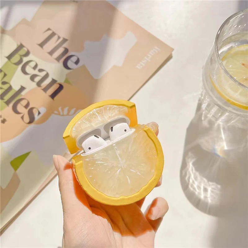 Title 4, Creative Lemon Head Headphone Case for Airpods ...