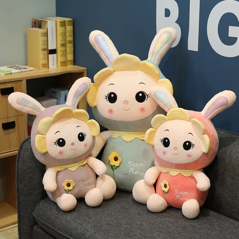Cute Sunflower Rabbit Doll Plush Toy Cartoon Doll Rabbit Doll Girl Birthday Gift Soft and Cuddly Plushie Perfect for Pla — photo 5