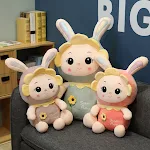 Cute Sunflower Rabbit Doll Plush Toy Cartoon Doll Rabbit Doll Girl Birthday Gift Soft and Cuddly Plushie Perfect for Pla — photo 5